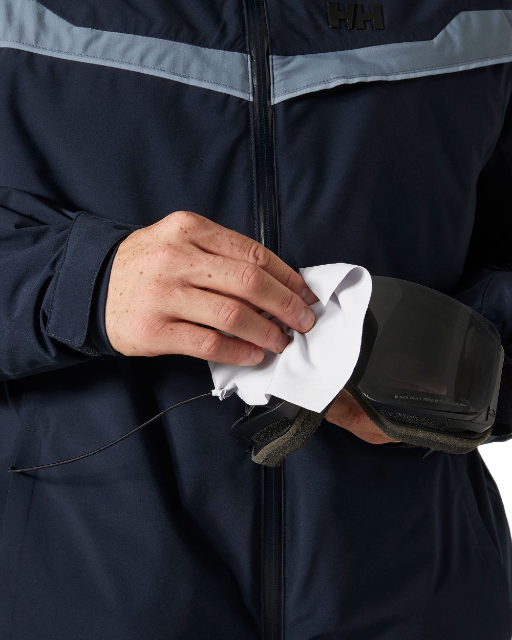Navy Coloured Helly Hansen Panorama 2.0 Insulated Jacket on white background 