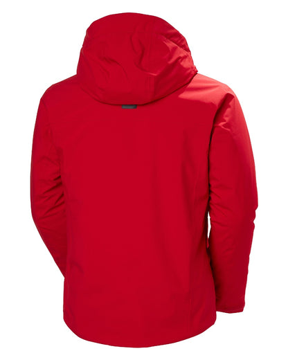 Red Coloured Helly Hansen Panorama 2.0 Insulated Jacket on white background 