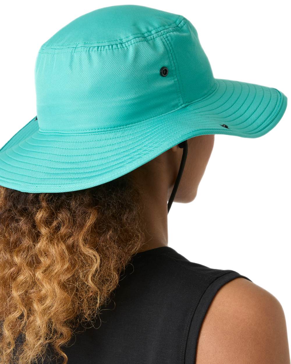 Dark Mint coloured Helly Hansen Roam Hat on white background 