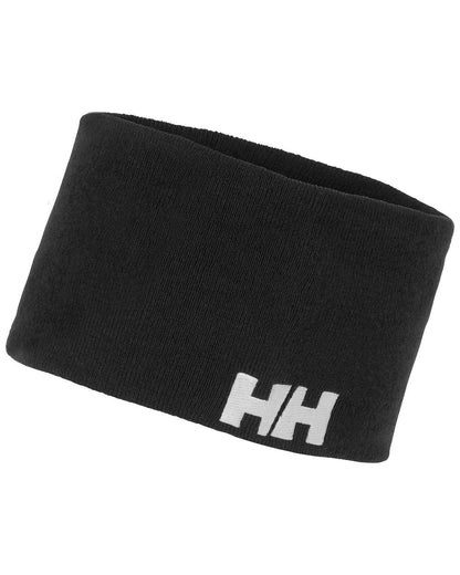 Black Coloured Helly Hansen Team Headband on white background 