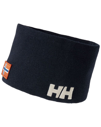 Navy Nsf Coloured Helly Hansen Team Headband on white background 