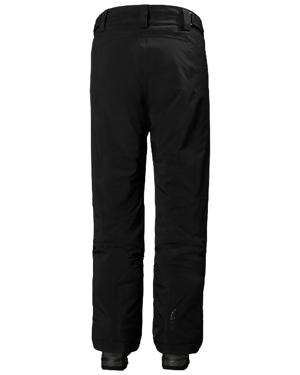 Black Coloured Helly Hansen Womens Alphelia 2.0 Insulated Ski Pants on white background 