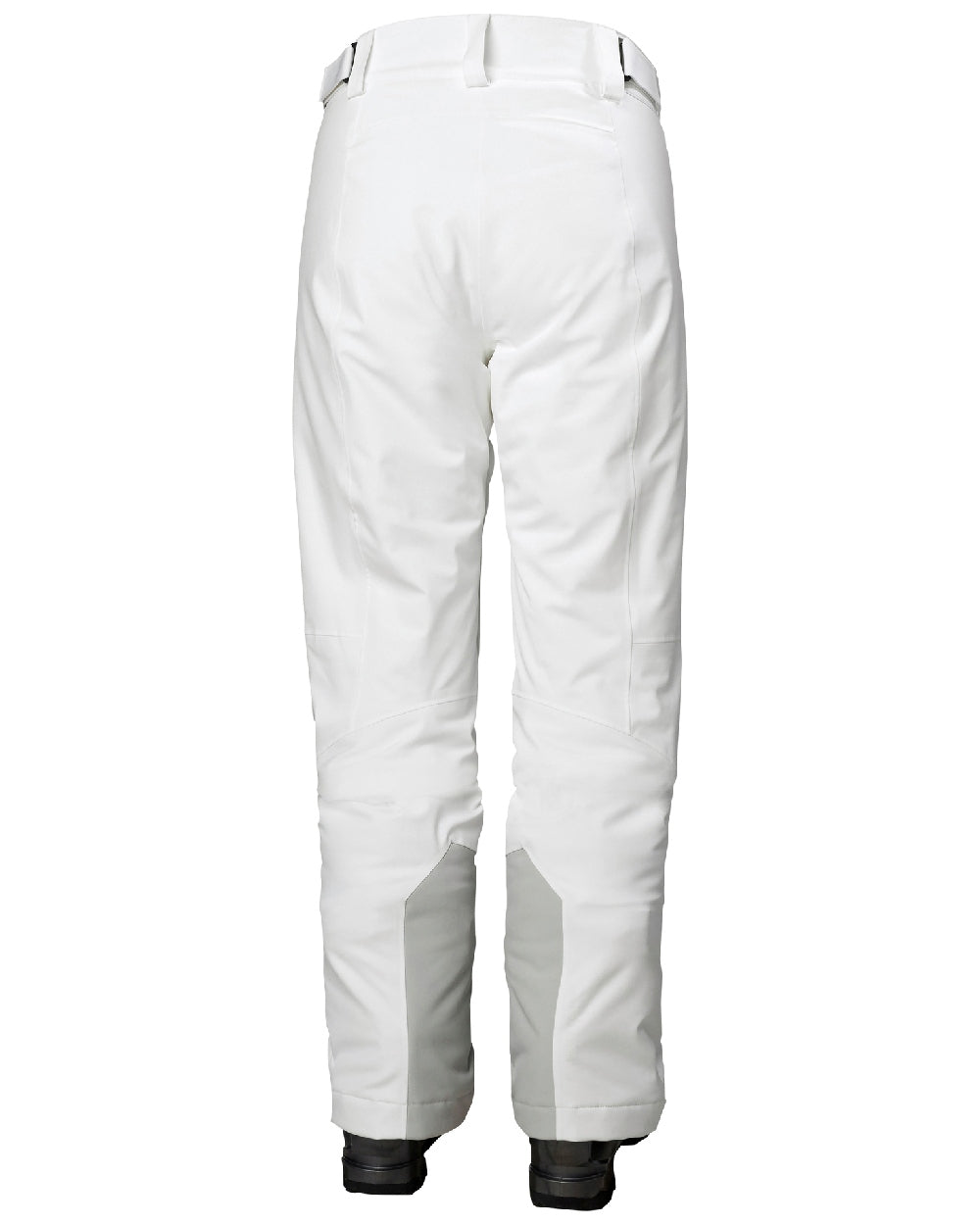 White Coloured Helly Hansen Womens Alphelia 2.0 Insulated Ski Pants on white background 