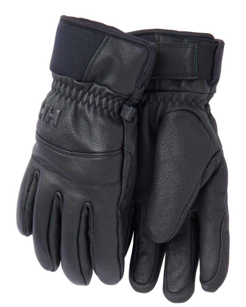 Black Coloured Helly Hansen Womens Alphelia Gloves on white background 