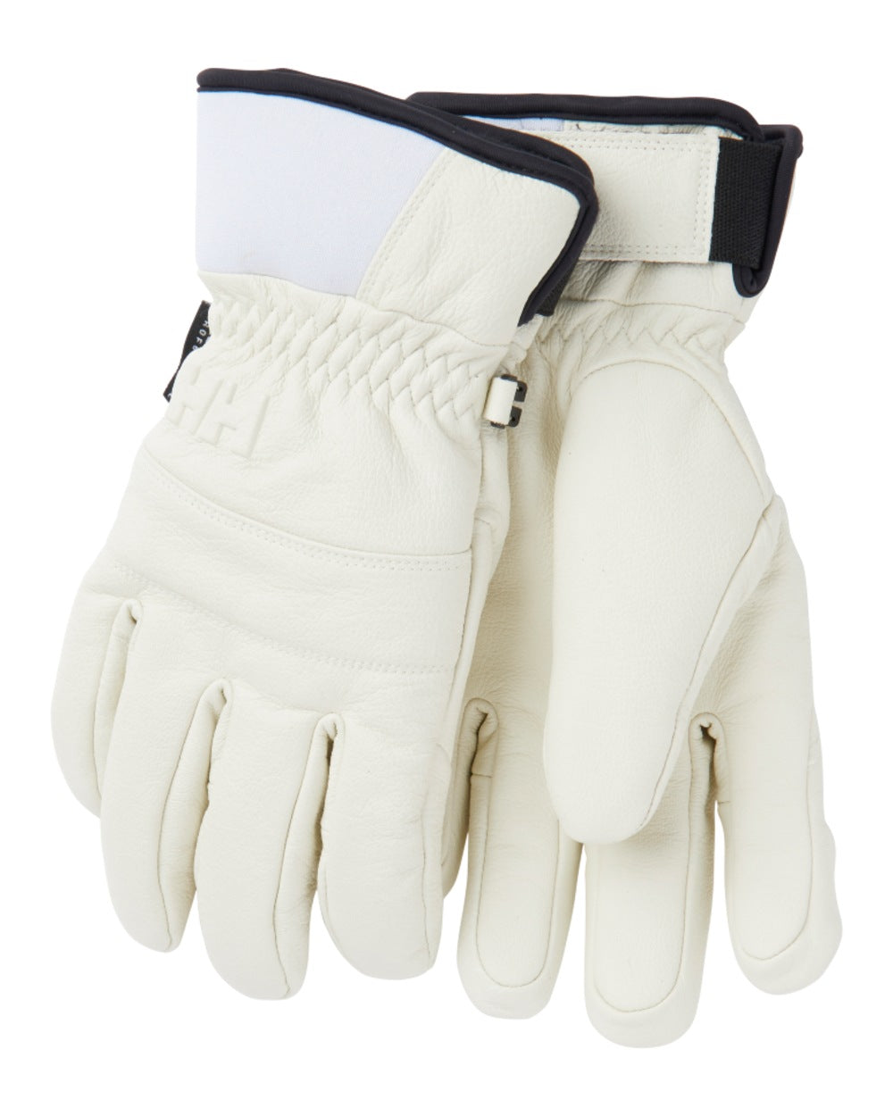 Snow Coloured Helly Hansen Womens Alphelia Gloves on white background 