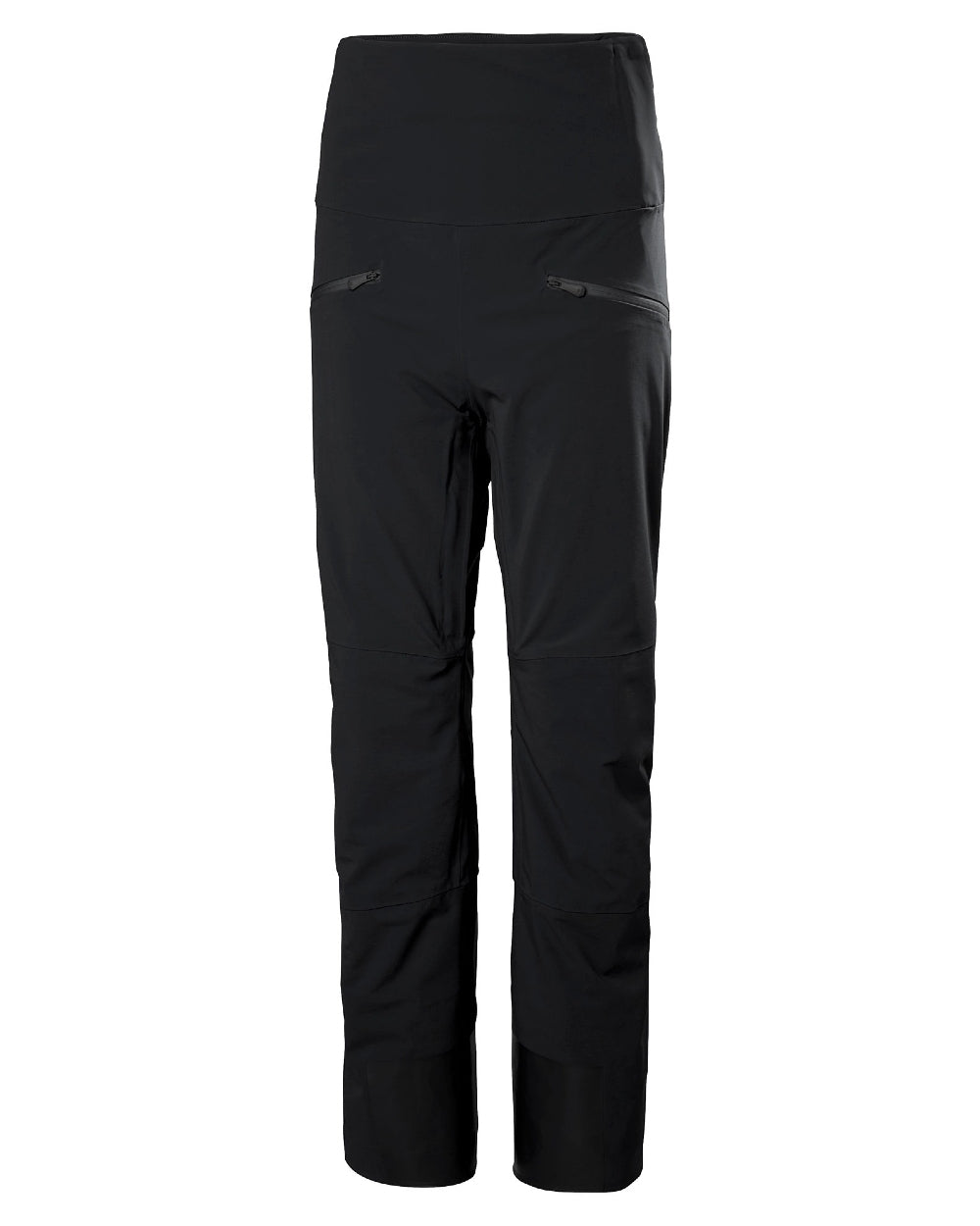 Black Coloured Helly Hansen Womens Alphelia High Waist Insulated Pants on white background 