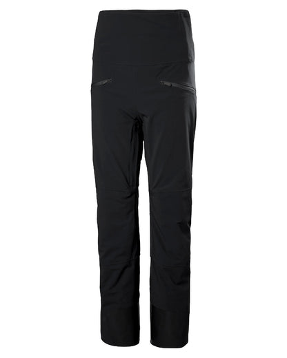 Black Coloured Helly Hansen Womens Alphelia High Waist Insulated Pants on white background 