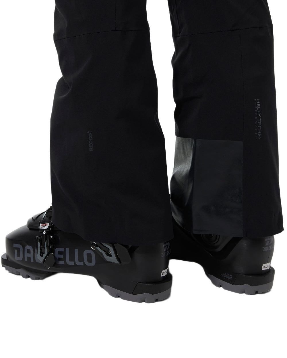 Black Coloured Helly Hansen Womens Alphelia High Waist Insulated Pants on white background 