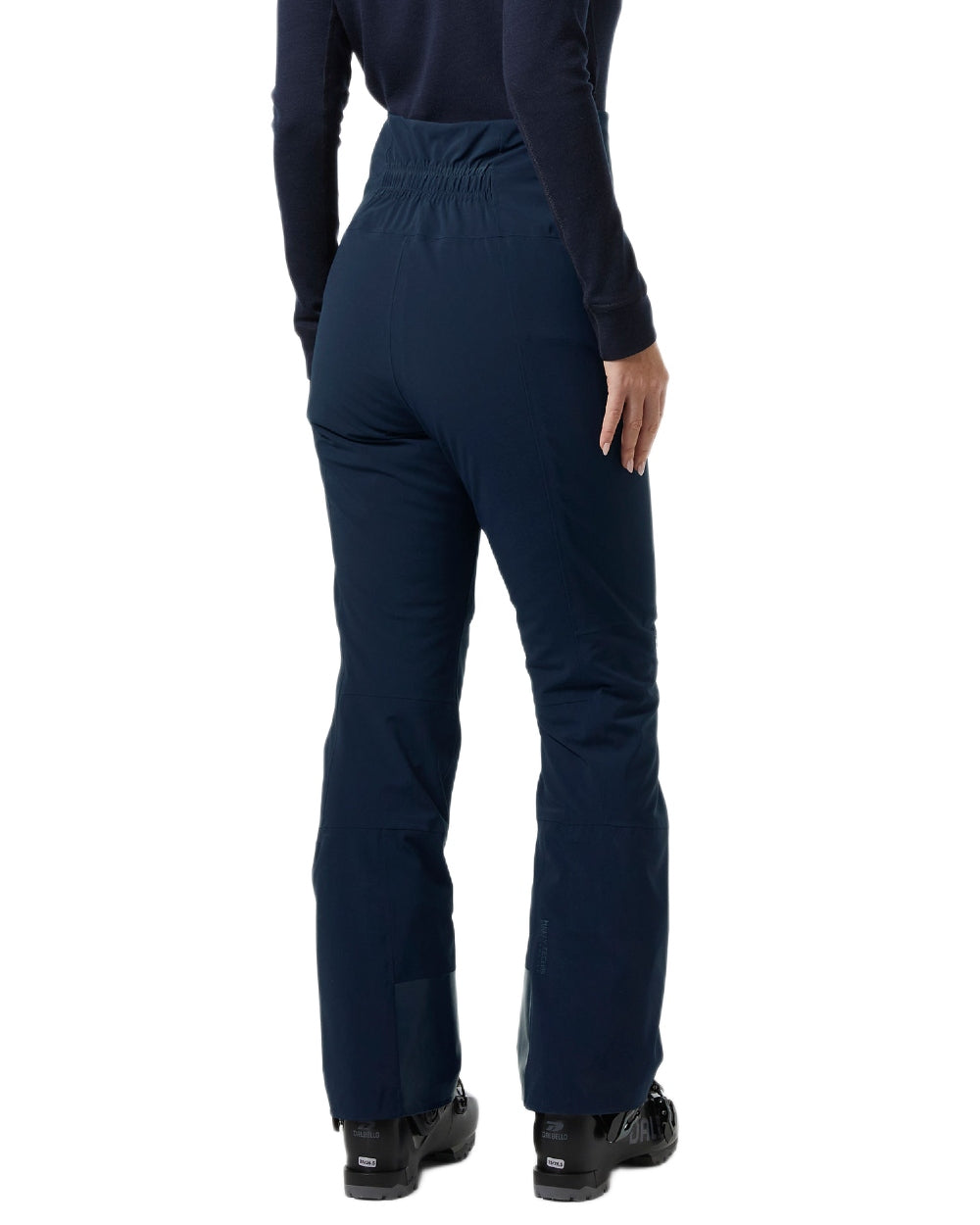 Navy Coloured Helly Hansen Womens Alphelia High Waist Insulated Pants on white background 