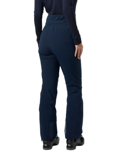 Navy Coloured Helly Hansen Womens Alphelia High Waist Insulated Pants on white background 
