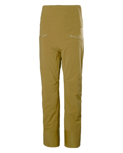 Sepia Coloured Helly Hansen Womens Alphelia High Waist Insulated Pants on white background 