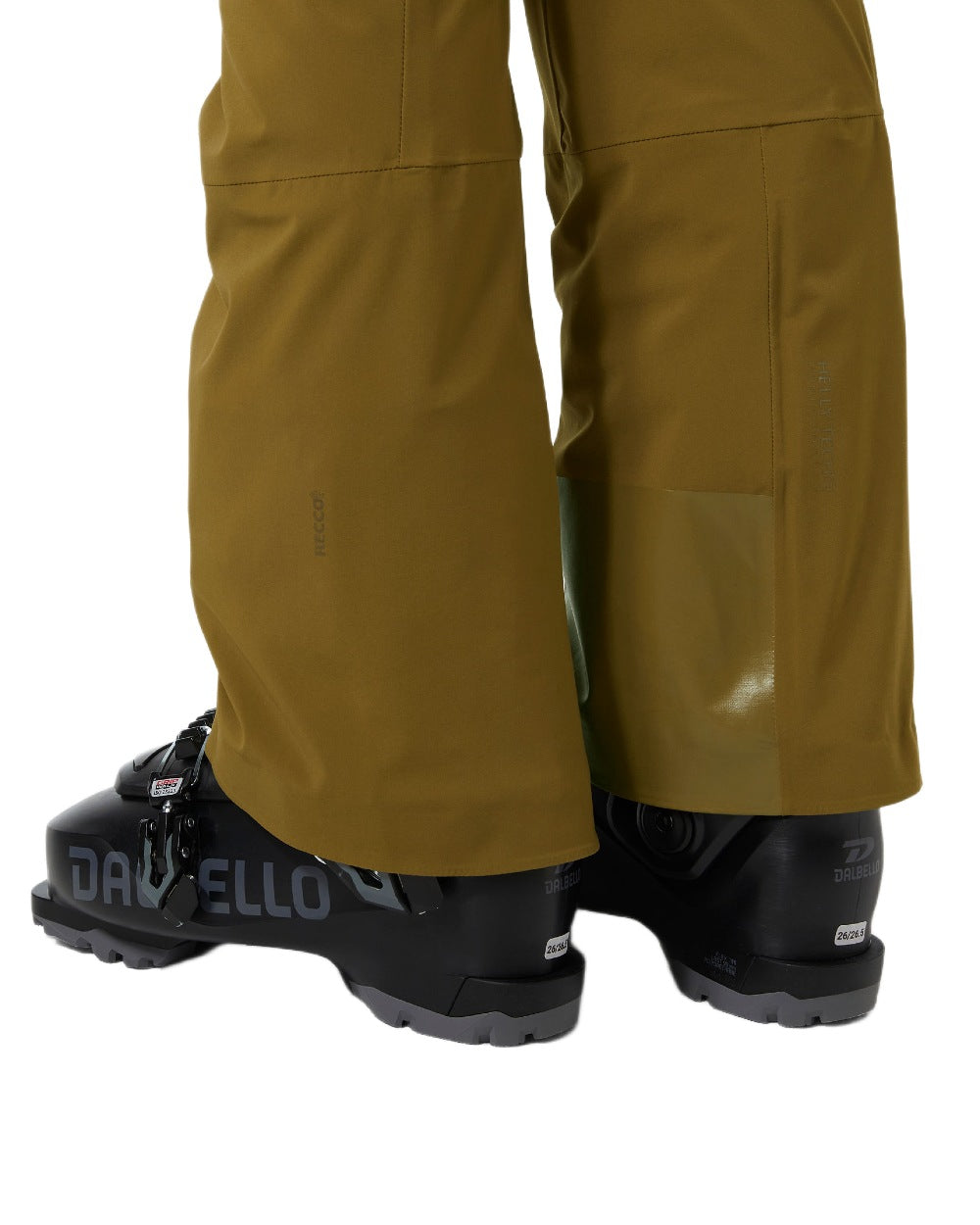 Sepia Coloured Helly Hansen Womens Alphelia High Waist Insulated Pants on white background 