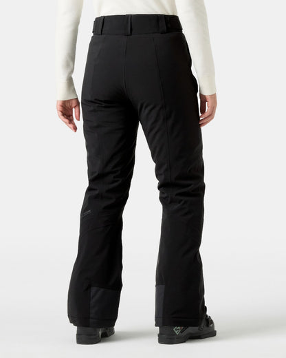 Black Coloured Helly Hansen Womens Alphelia Insulated Pant on White Background 