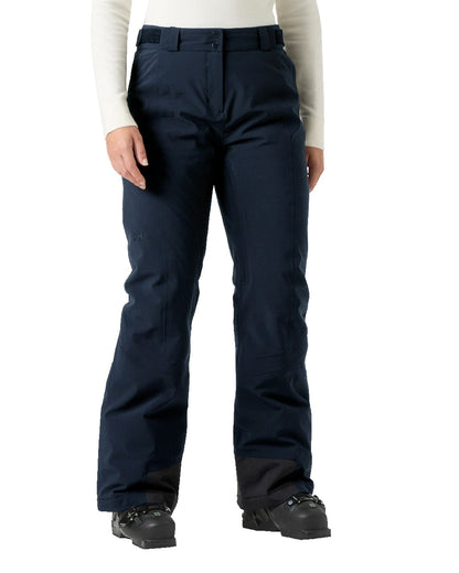 Navy Coloured Helly Hansen Womens Alphelia Insulated Pant on White Background 