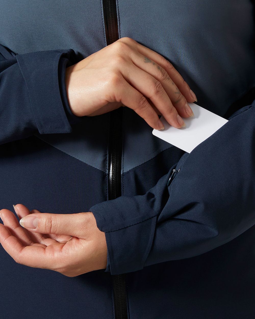 Alpine Frost Coloured Helly Hansen Womens Alphelia Ski Jacket on white background 