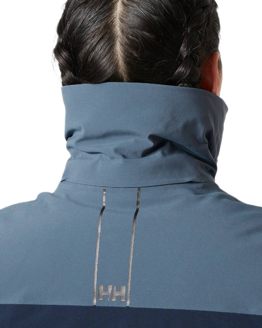 Alpine Frost Coloured Helly Hansen Womens Alphelia Ski Jacket on white background 