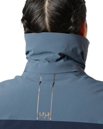 Alpine Frost Coloured Helly Hansen Womens Alphelia Ski Jacket on white background 