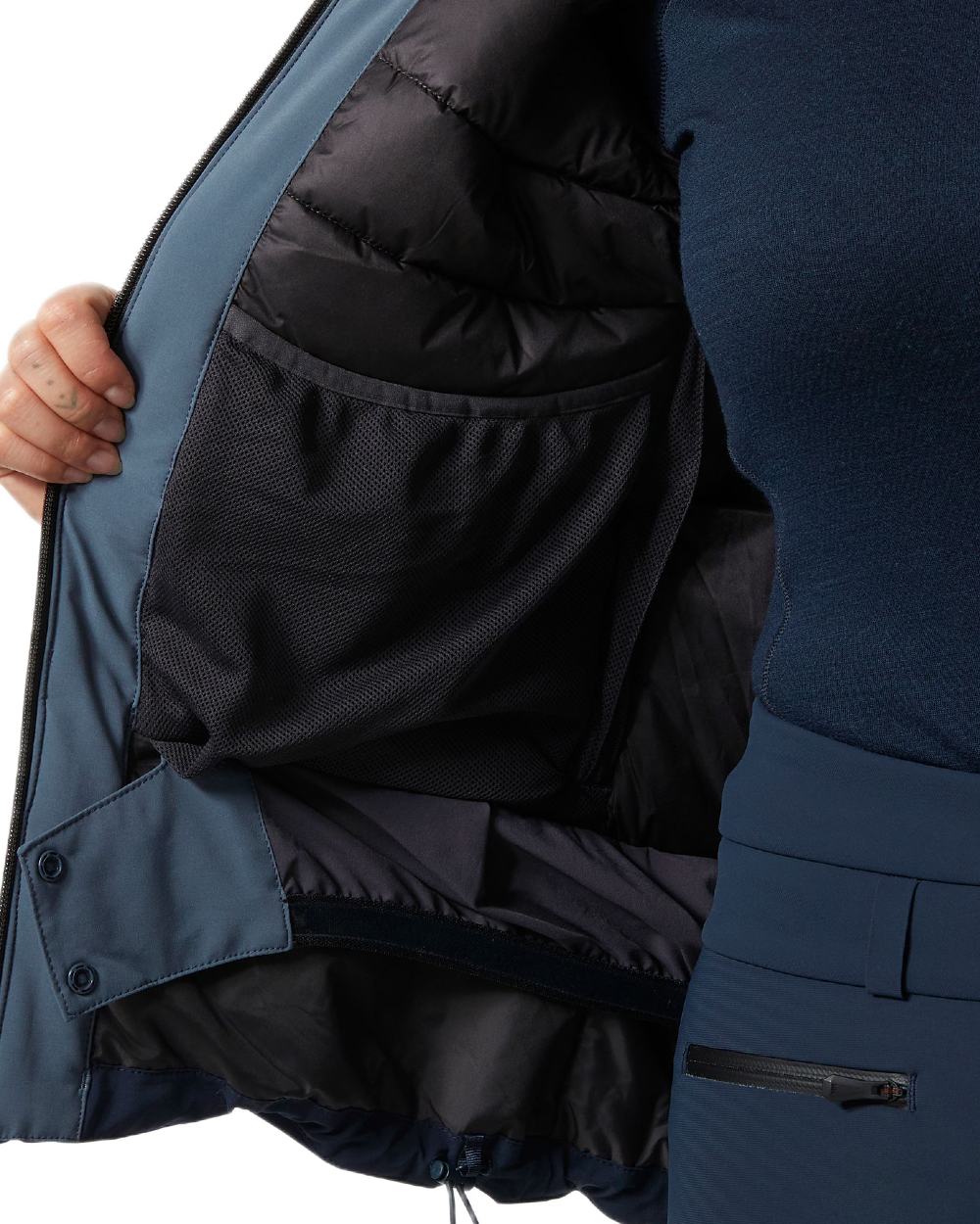 Alpine Frost Coloured Helly Hansen Womens Alphelia Ski Jacket on white background 