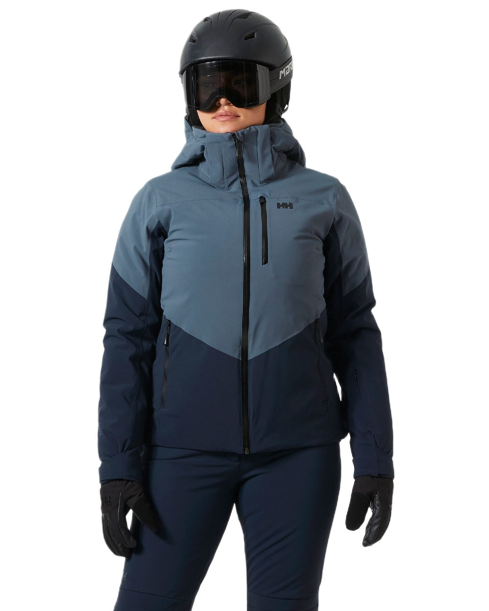 Alpine Frost Coloured Helly Hansen Womens Alphelia Ski Jacket on white background 