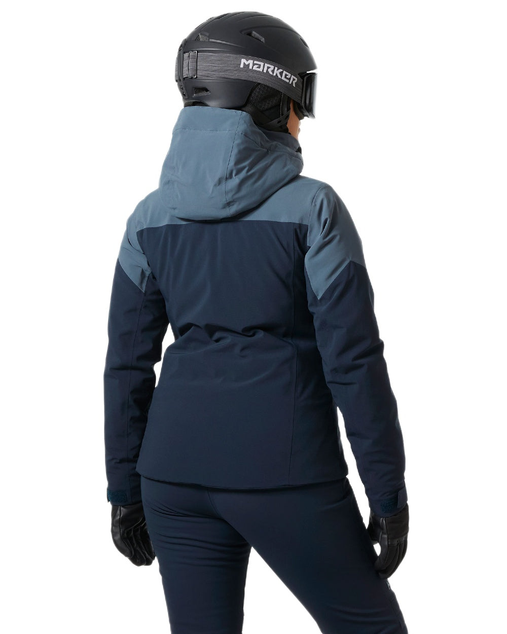 Alpine Frost Coloured Helly Hansen Womens Alphelia Ski Jacket on white background 