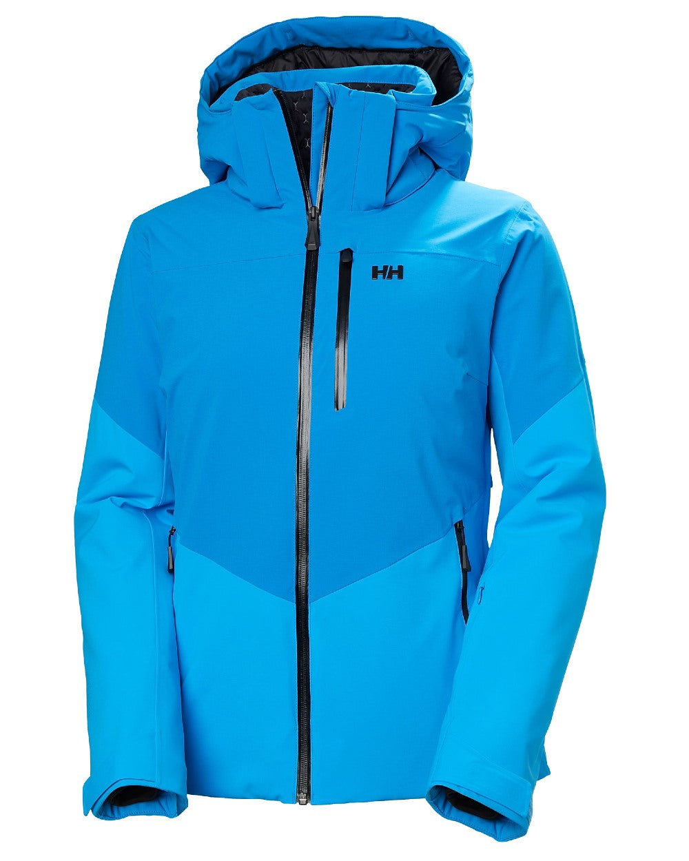 Neptune Blue Coloured Helly Hansen Womens Alphelia Ski Jacket on white background 