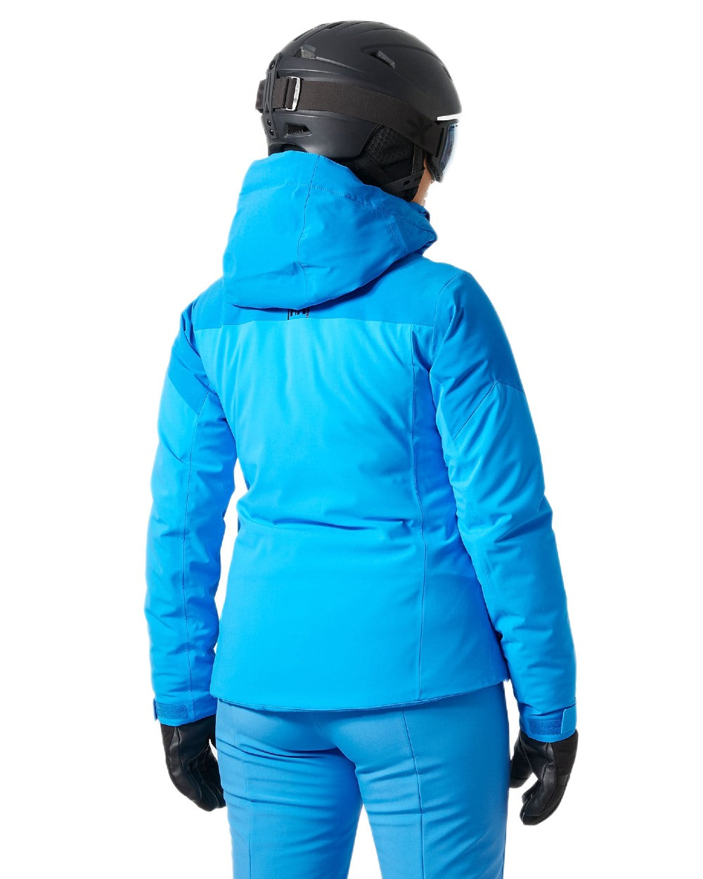 Neptune Blue Coloured Helly Hansen Womens Alphelia Ski Jacket on white background 