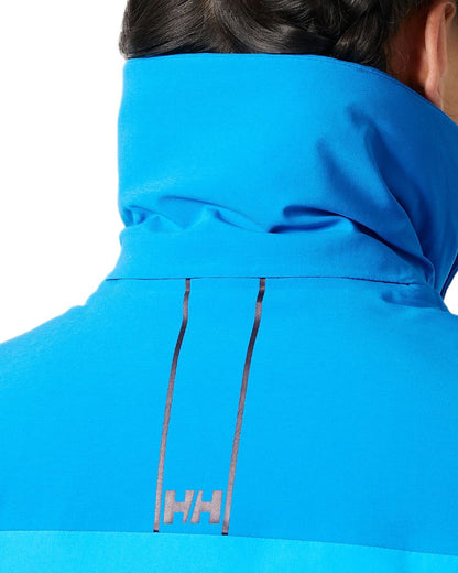 Neptune Blue Coloured Helly Hansen Womens Alphelia Ski Jacket on white background 