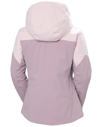 Pinkshake Coloured Helly Hansen Womens Alphelia Ski Jacket on white background 