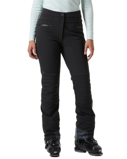 Black Coloured Helly Hansen Womens Avanti Stretch 2.0 Pants on white background 