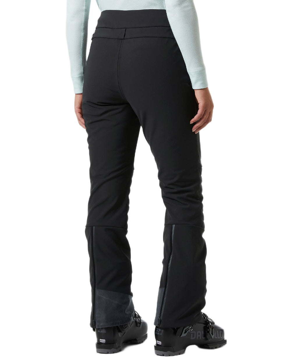 Black Coloured Helly Hansen Womens Avanti Stretch 2.0 Pants on white background 