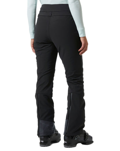Black Coloured Helly Hansen Womens Avanti Stretch 2.0 Pants on white background 