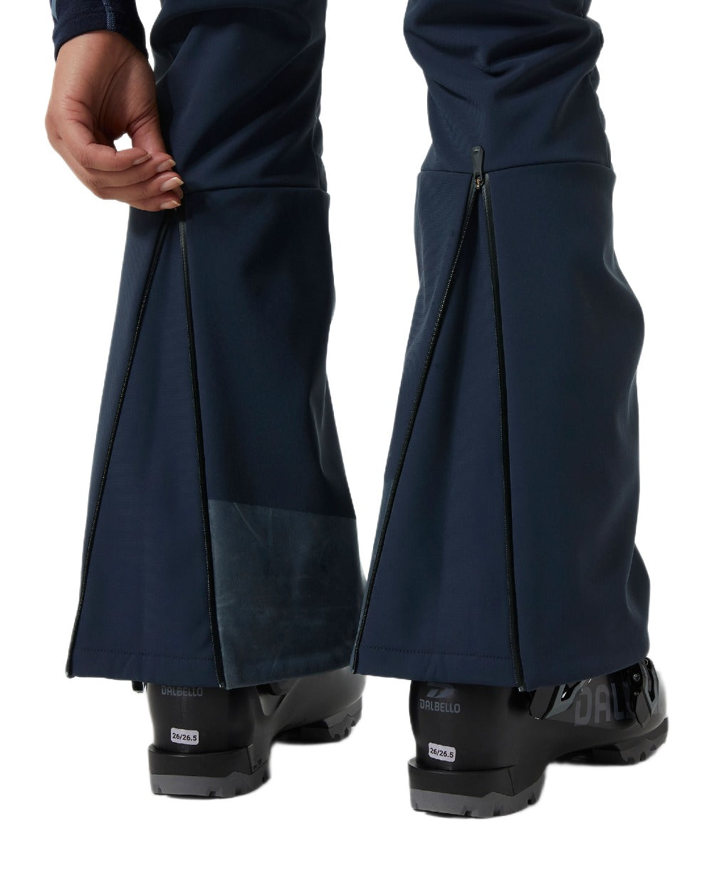 Navy Coloured Helly Hansen Womens Avanti Stretch 2.0 Pants on white background 