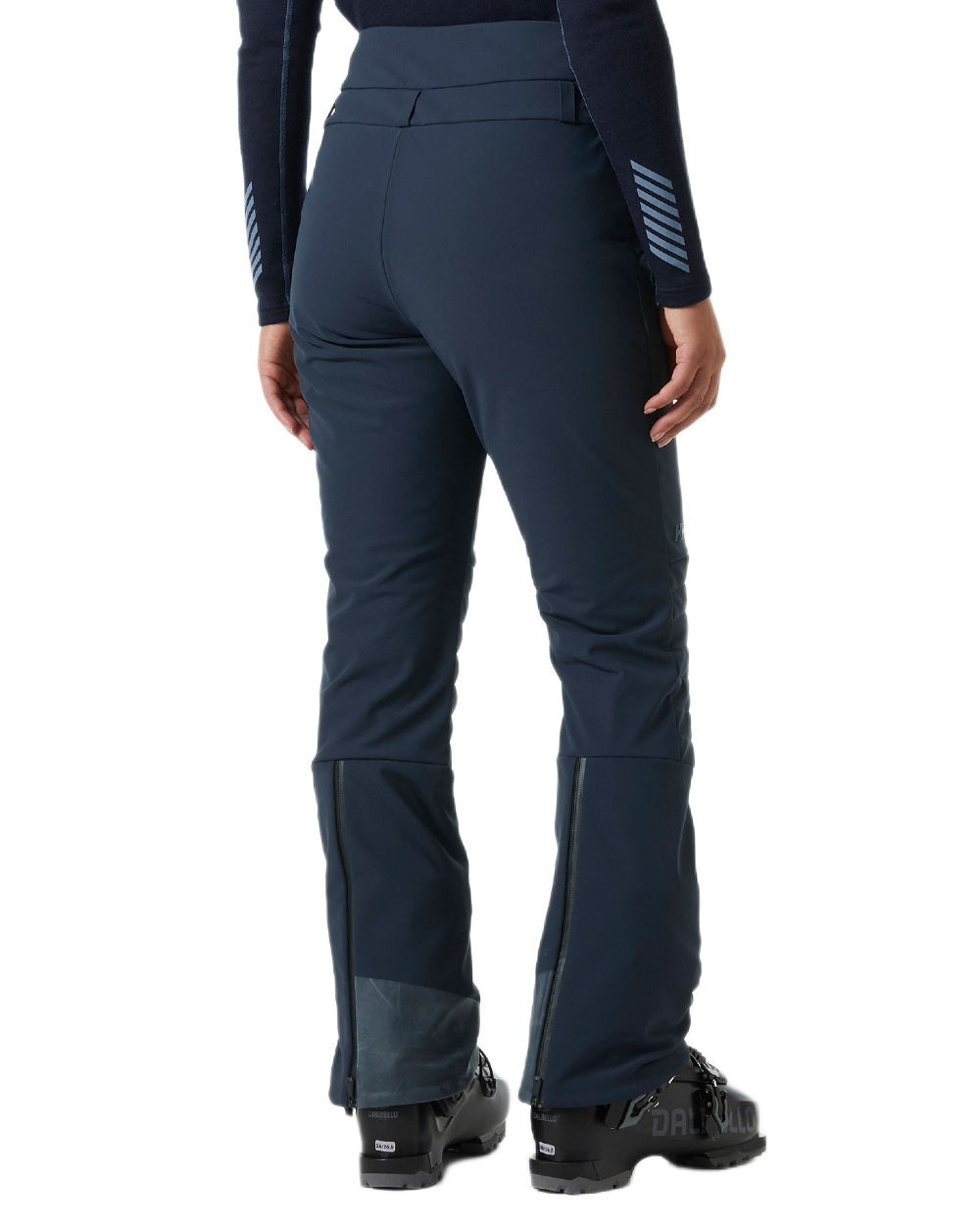 Navy Coloured Helly Hansen Womens Avanti Stretch 2.0 Pants on white background 