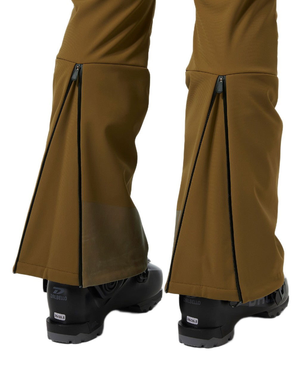 Sepia Coloured Helly Hansen Womens Avanti Stretch 2.0 Pants on white background 