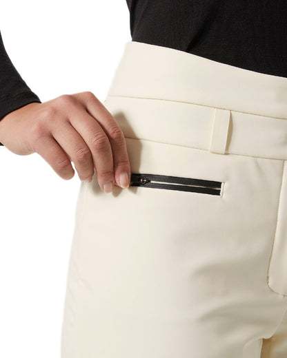 Snow Coloured Helly Hansen Womens Avanti Stretch 2.0 Pants on white background 