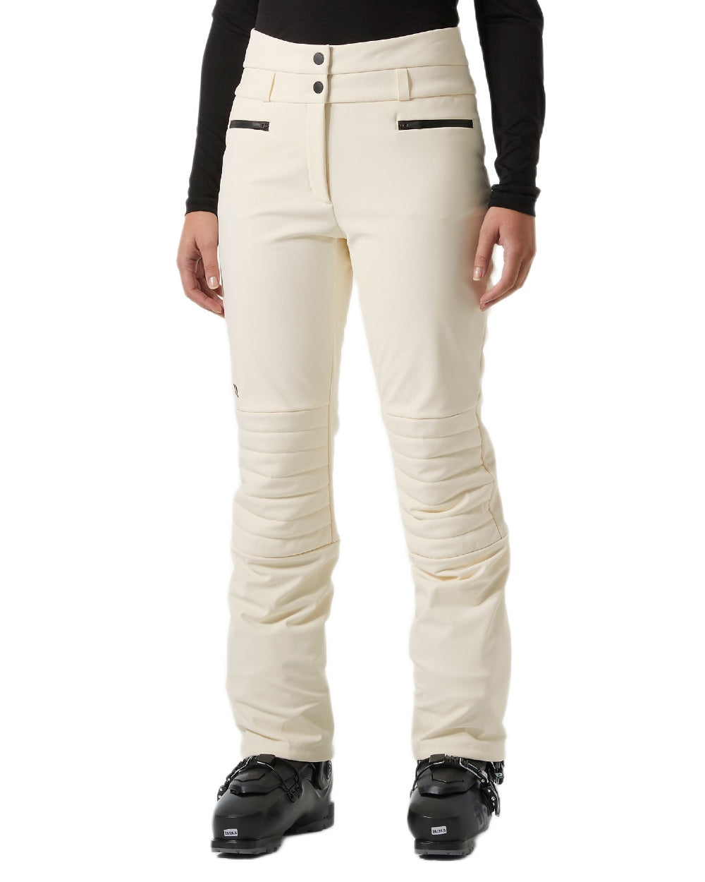 Snow Coloured Helly Hansen Womens Avanti Stretch 2.0 Pants on white background 