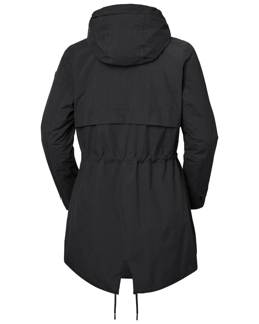 Black Coloured Helly Hansen Womens Boyne Insulated Parka 2.0 on white background 