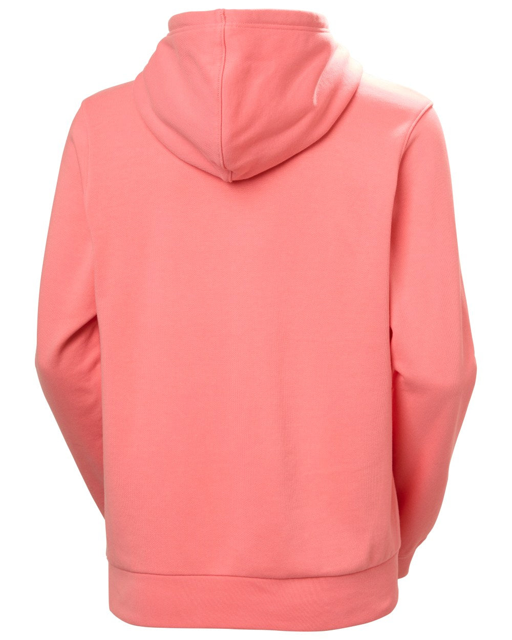 Coral Almond coloured Helly Hansen Womens Core Graphic Hoodie on white background 