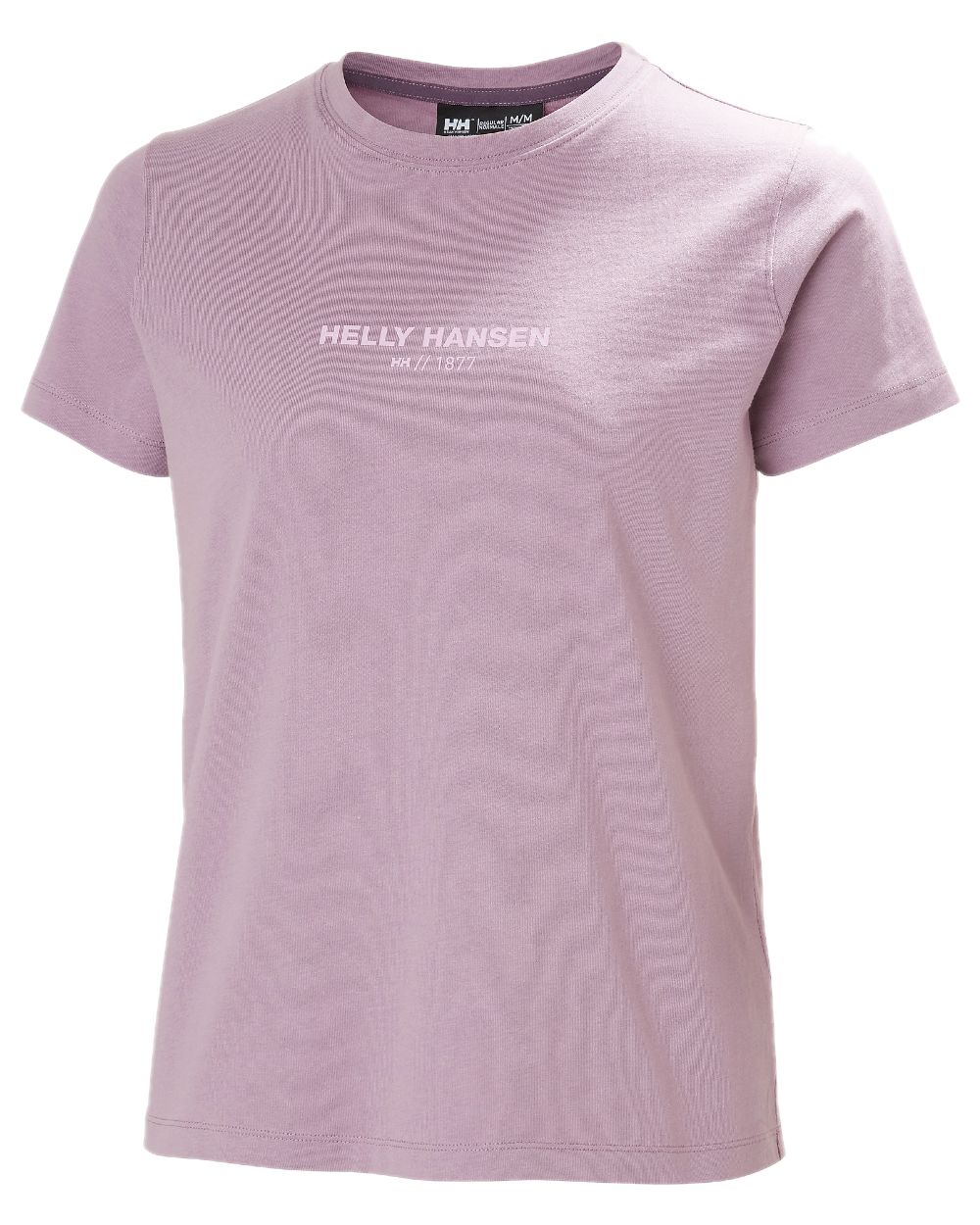 Purple Clay coloured Helly Hansen Womens Core T-Shirt 2.0 on white background 