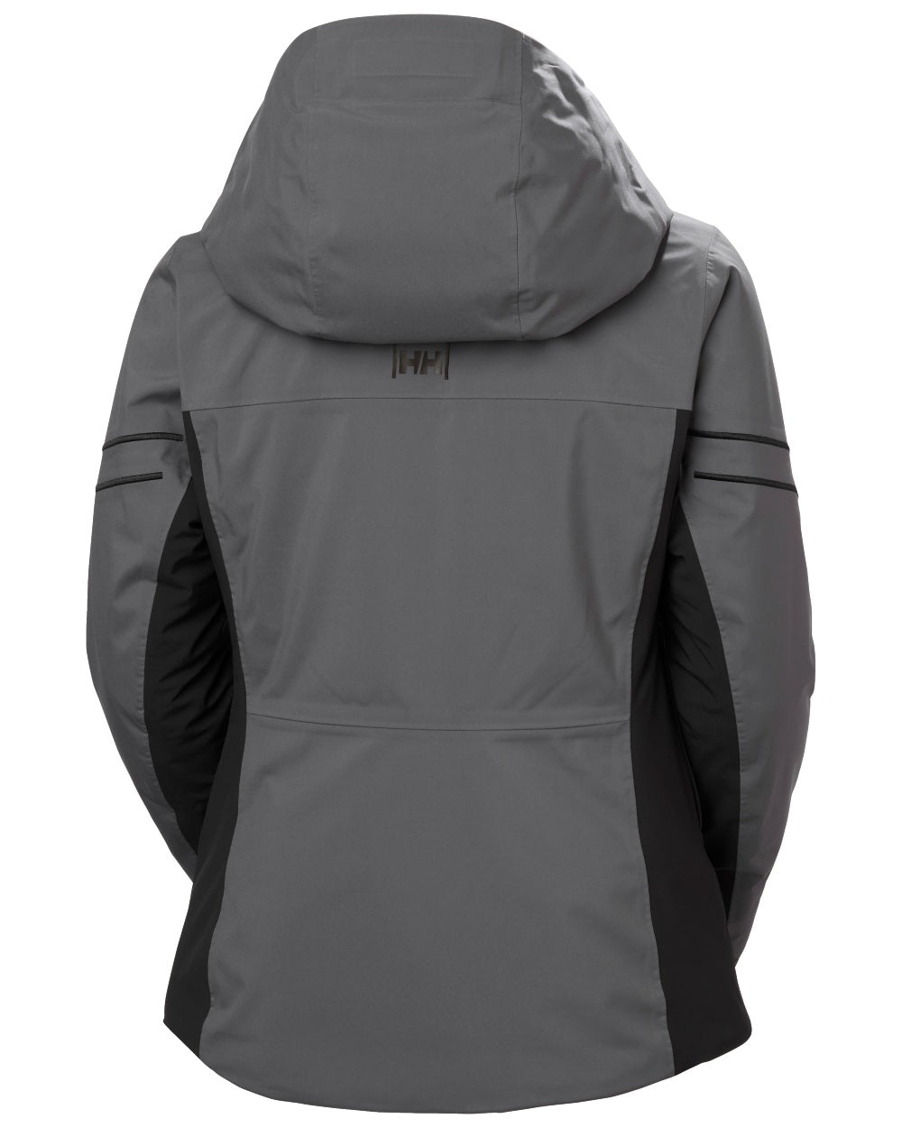 Grey Coloured Helly Hansen Womens Courchevel Jacket On White Background 