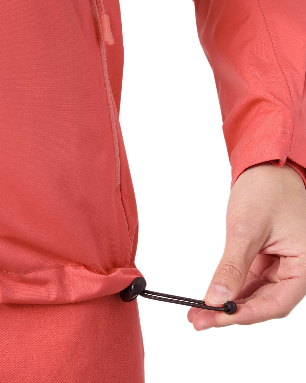 Sunset Pink Coloured Helly Hansen Womens Crew Hooded Midlayer Sailing Jacket 2.0 On A White Background 