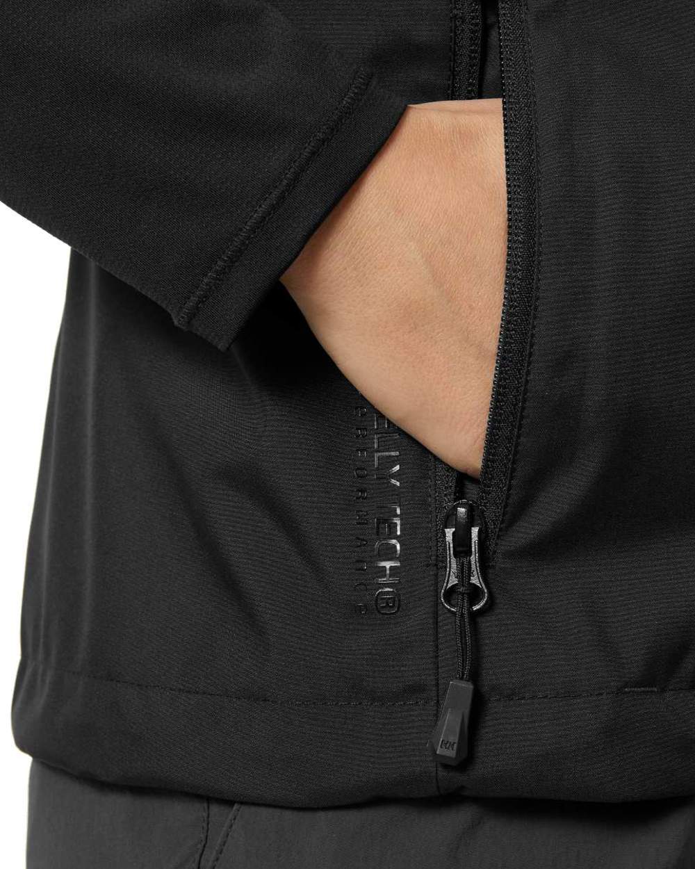 Black coloured Helly Hansen Womens Crew Sailing Vest 2.0 on white background 