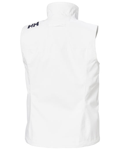 White coloured Helly Hansen Womens Crew Sailing Vest 2.0 on white background 