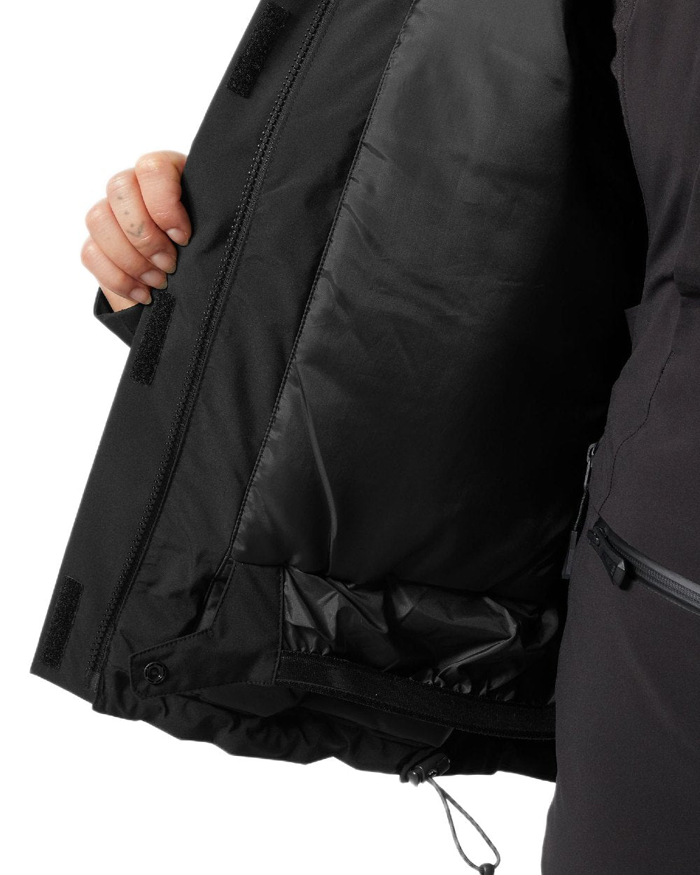 Black Coloured Helly Hansen Womens Crewser Jacket on white background 