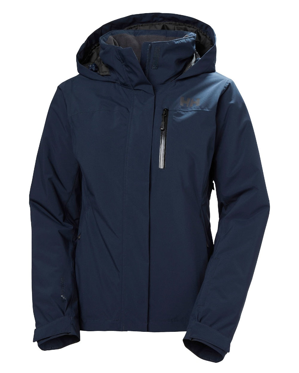 Navy Coloured Helly Hansen Womens Crewser Jacket on white background 