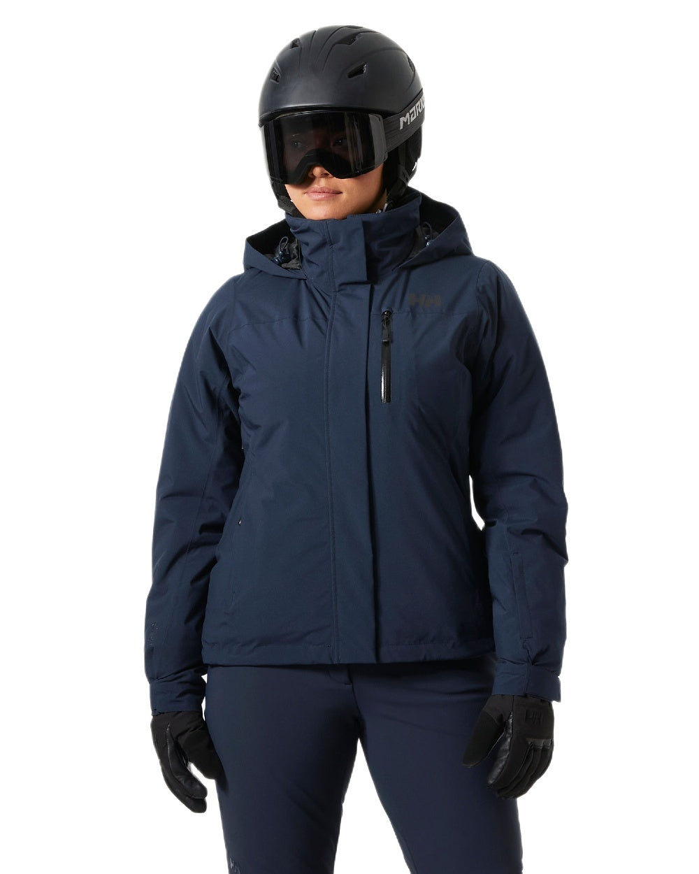 Navy Coloured Helly Hansen Womens Crewser Jacket on white background 