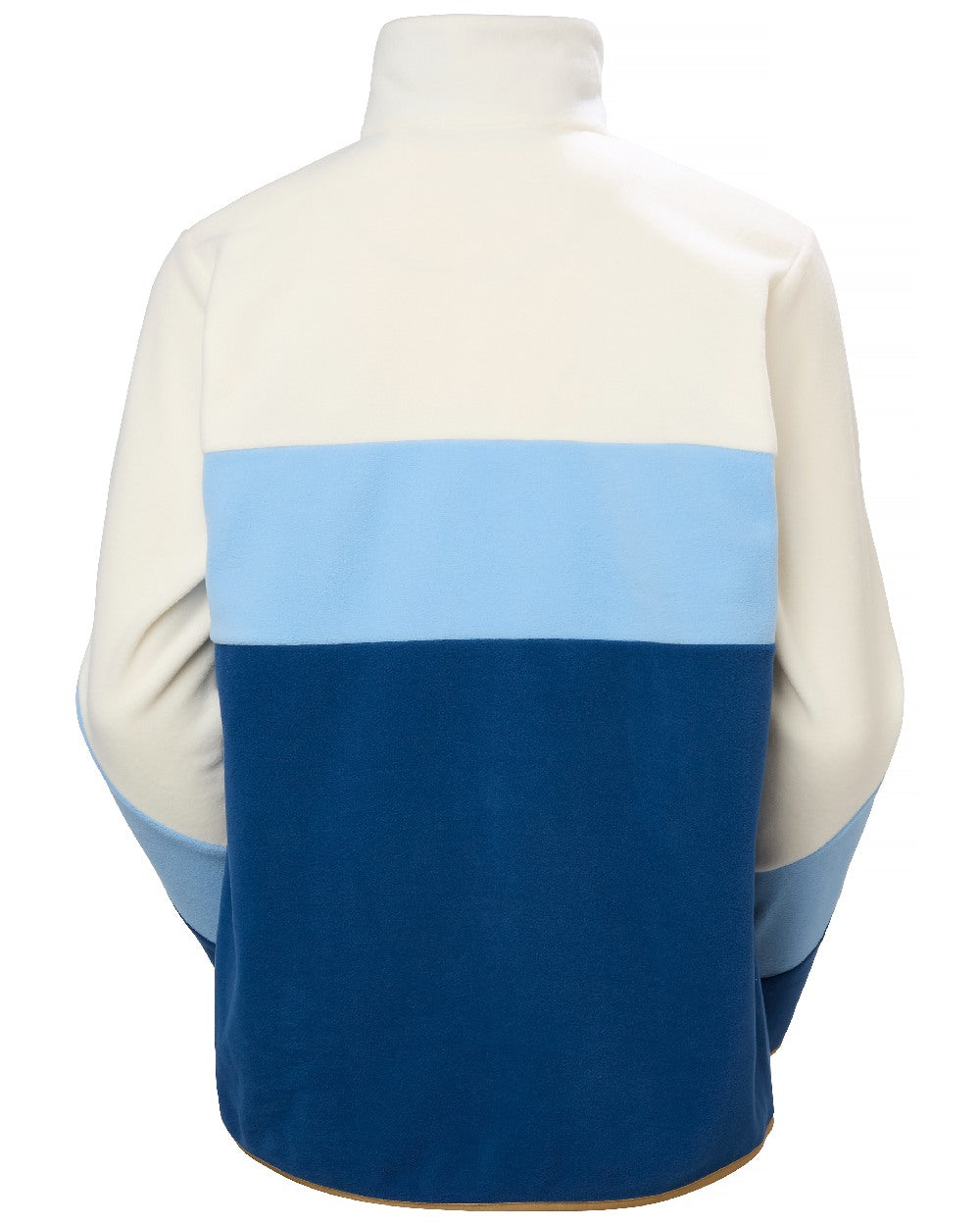 Dark Blue Coloured Helly hansen Womens Day Breaker Hugg Snap Fleece on White Background 
