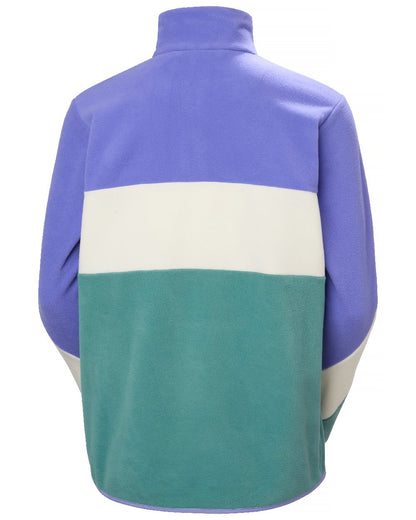Ultra Violet  Coloured Helly hansen Womens Day Breaker Hugg Snap Fleece on White Background 