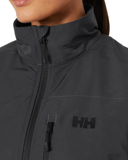 Black coloured Helly Hansen Womens Daybreaker Block Fleece Jacket on white background 