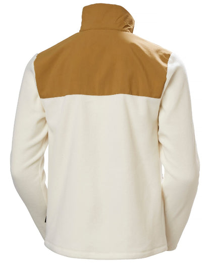 Snow coloured Helly Hansen Womens Daybreaker Block Fleece Jacket on white background 